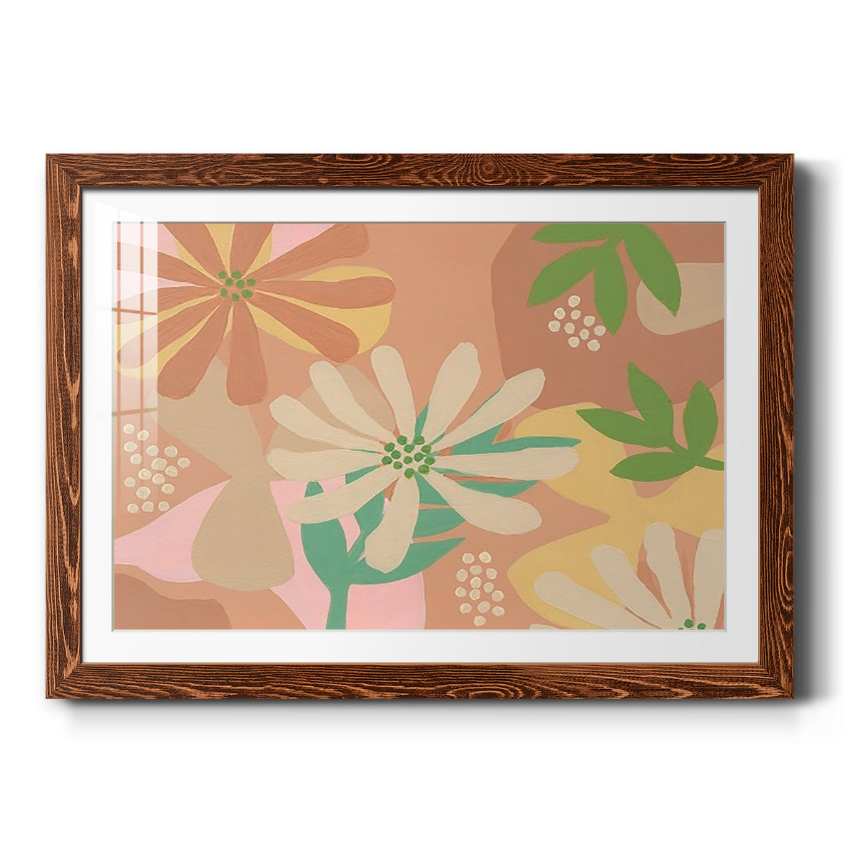 Neutral Blooms III-Premium Framed Print - Ready to Hang