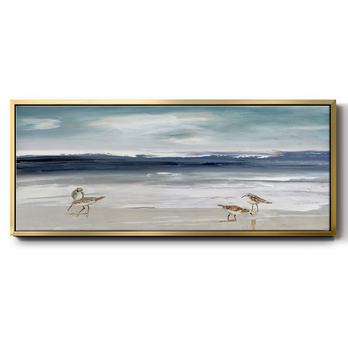 Sandpiper Bay - Floater Framed Canvas Print