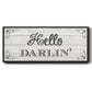 Hello Darlin' - Floater Framed Canvas Print