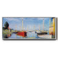 Pleasure Boats at Argenteuil - Floater Framed Canvas Print