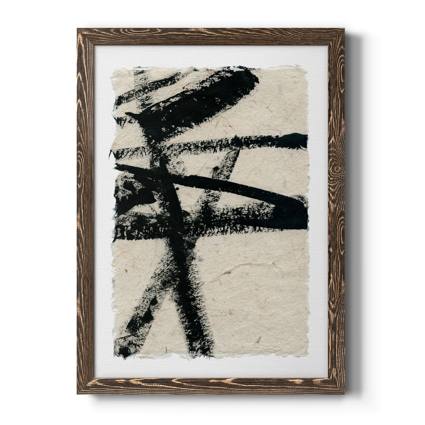 Lines Crossed III - Premium Canvas Framed in Barnwood - Ready to Hang