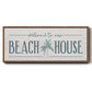 Our Beach House - Floater Framed Canvas Print