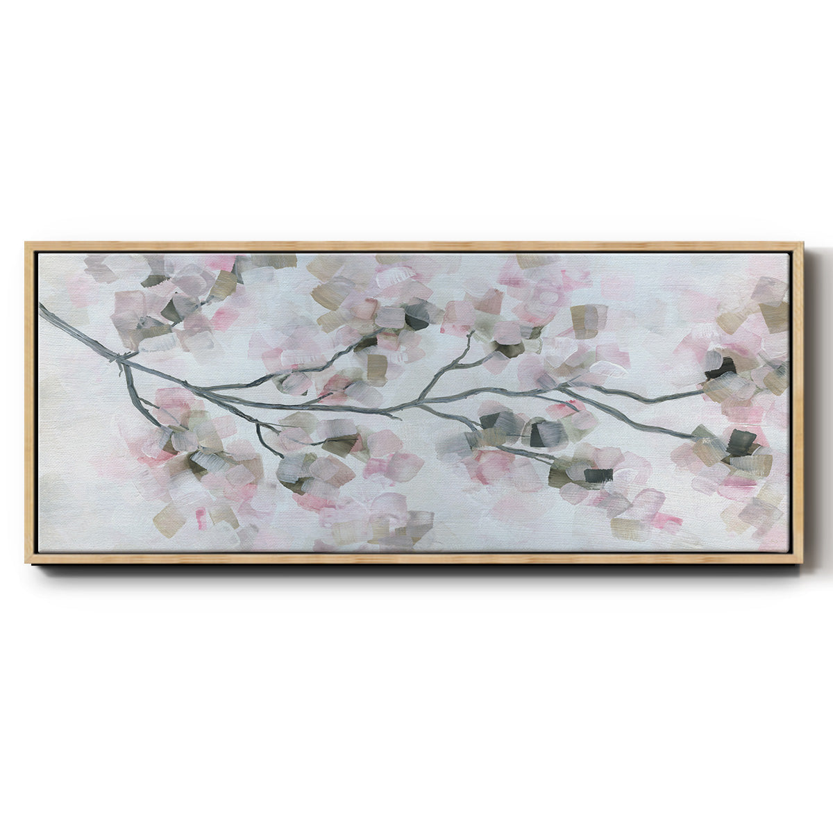 Cherry Blossoms - Floater Framed Canvas Print