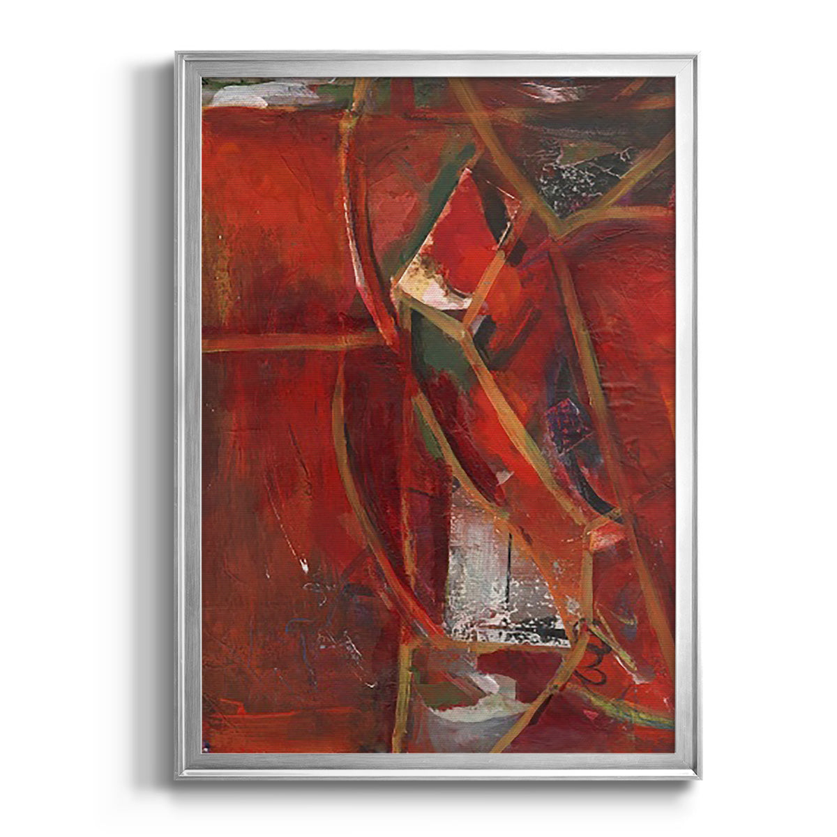 City Life II - Modern Framed Canvas Print
