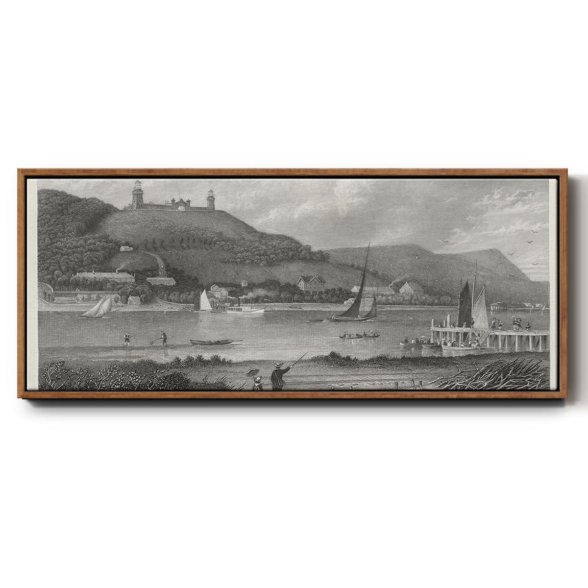 The Highlands of the Neversink - Floater Framed Canvas Print