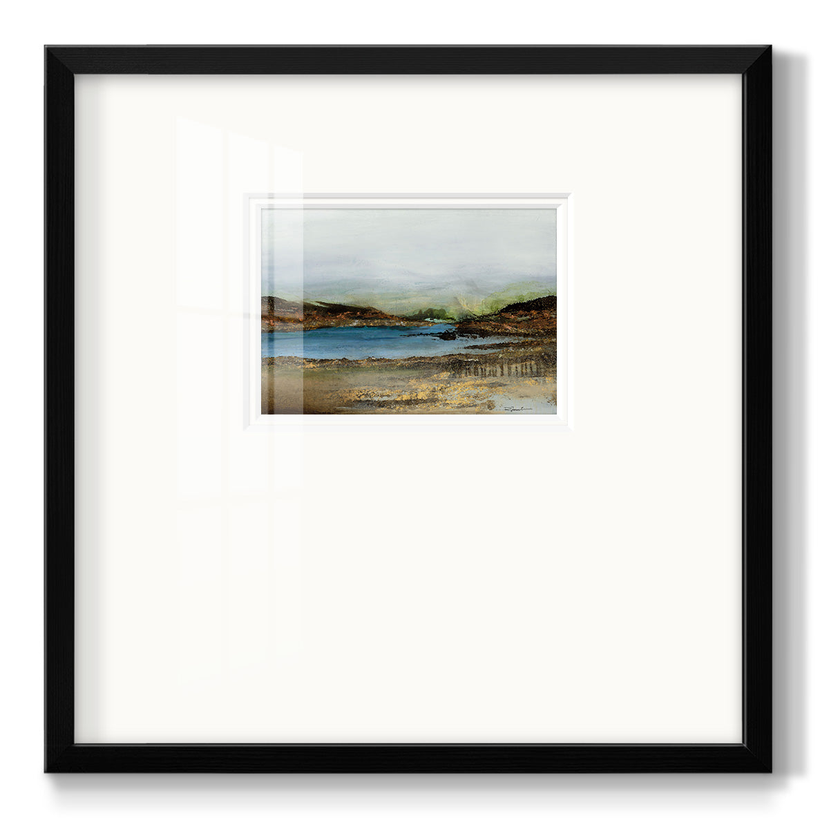 Lakeside - Double Matboard Framed Print