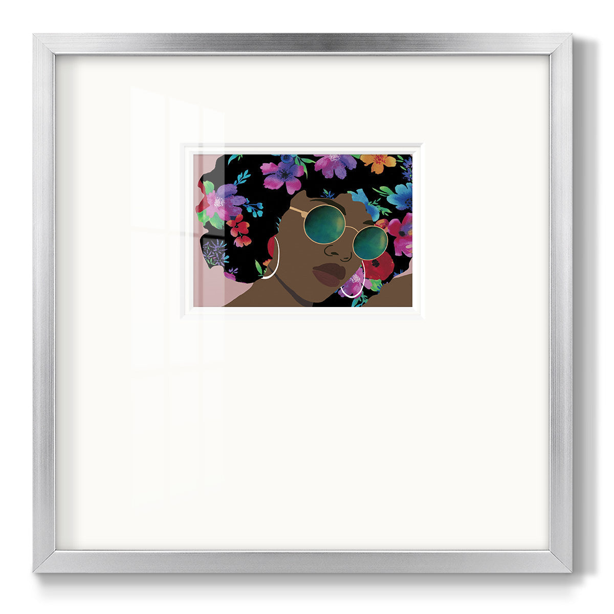 Butterfly Diva II - Double Matboard Framed Print