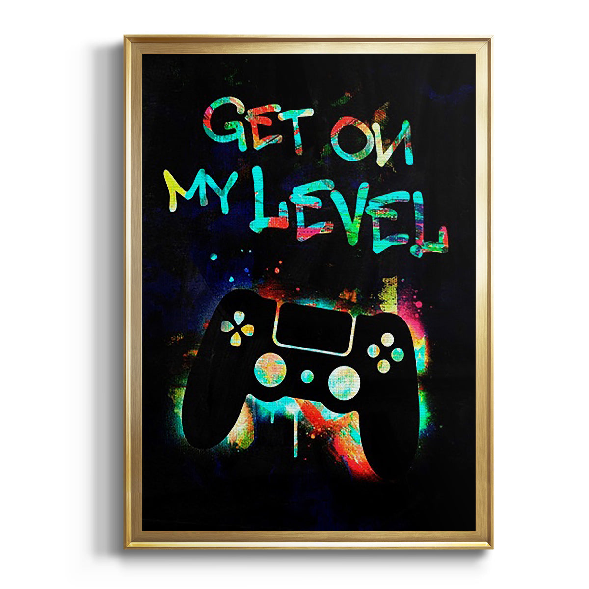 Gamer Tag II - Modern Framed Canvas Print