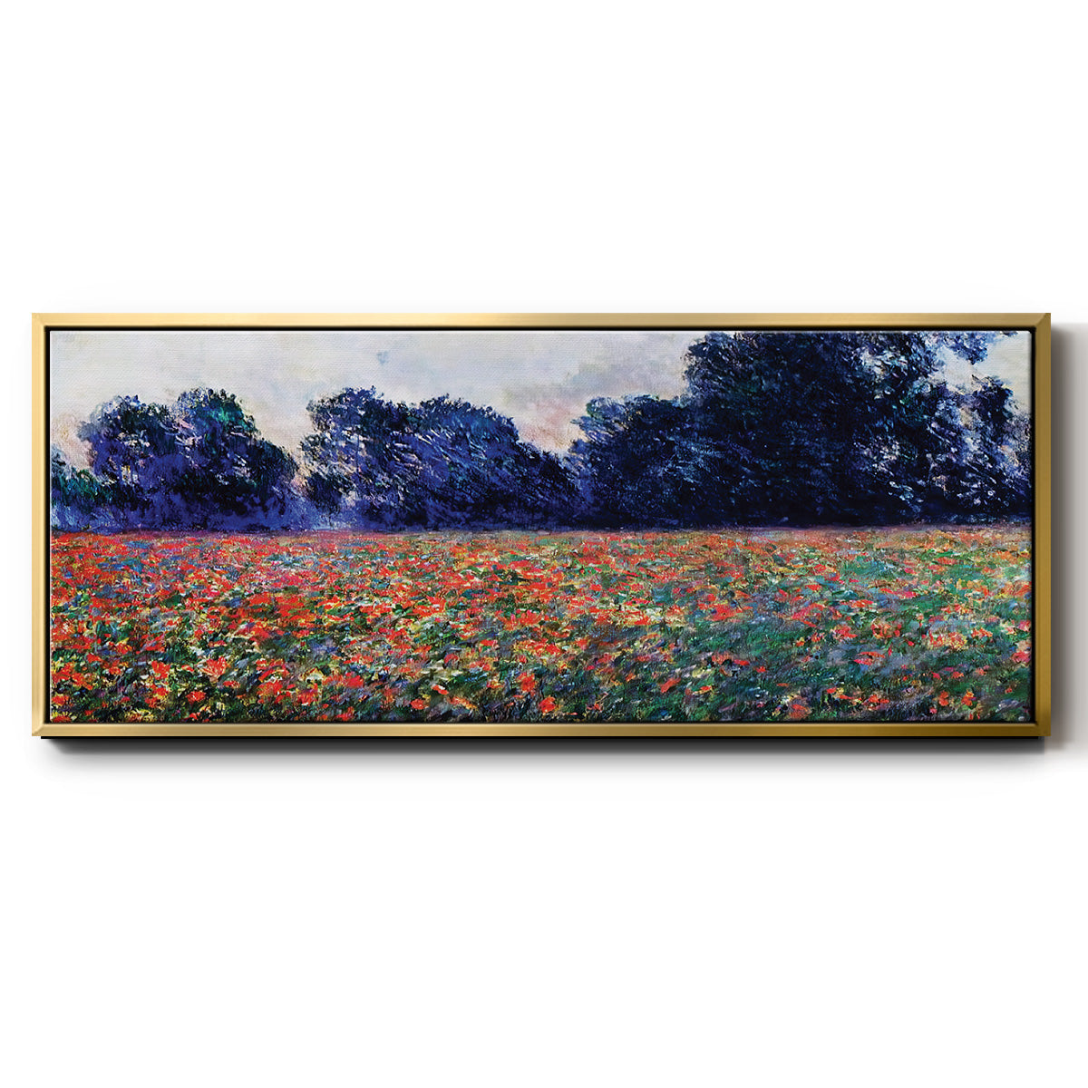 Poppies at Giverny, 1887 - Floater Framed Canvas Print