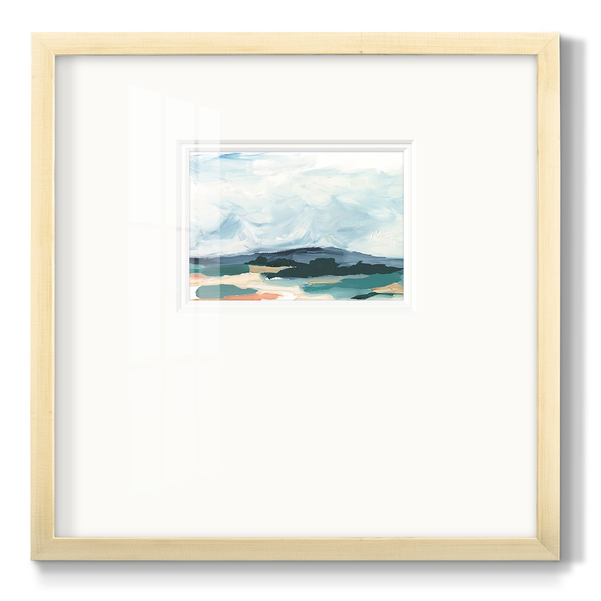 Pastel Vista I Premium Framed Print Double Matboard