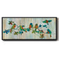 Birds on Branch - Floater Framed Canvas Print