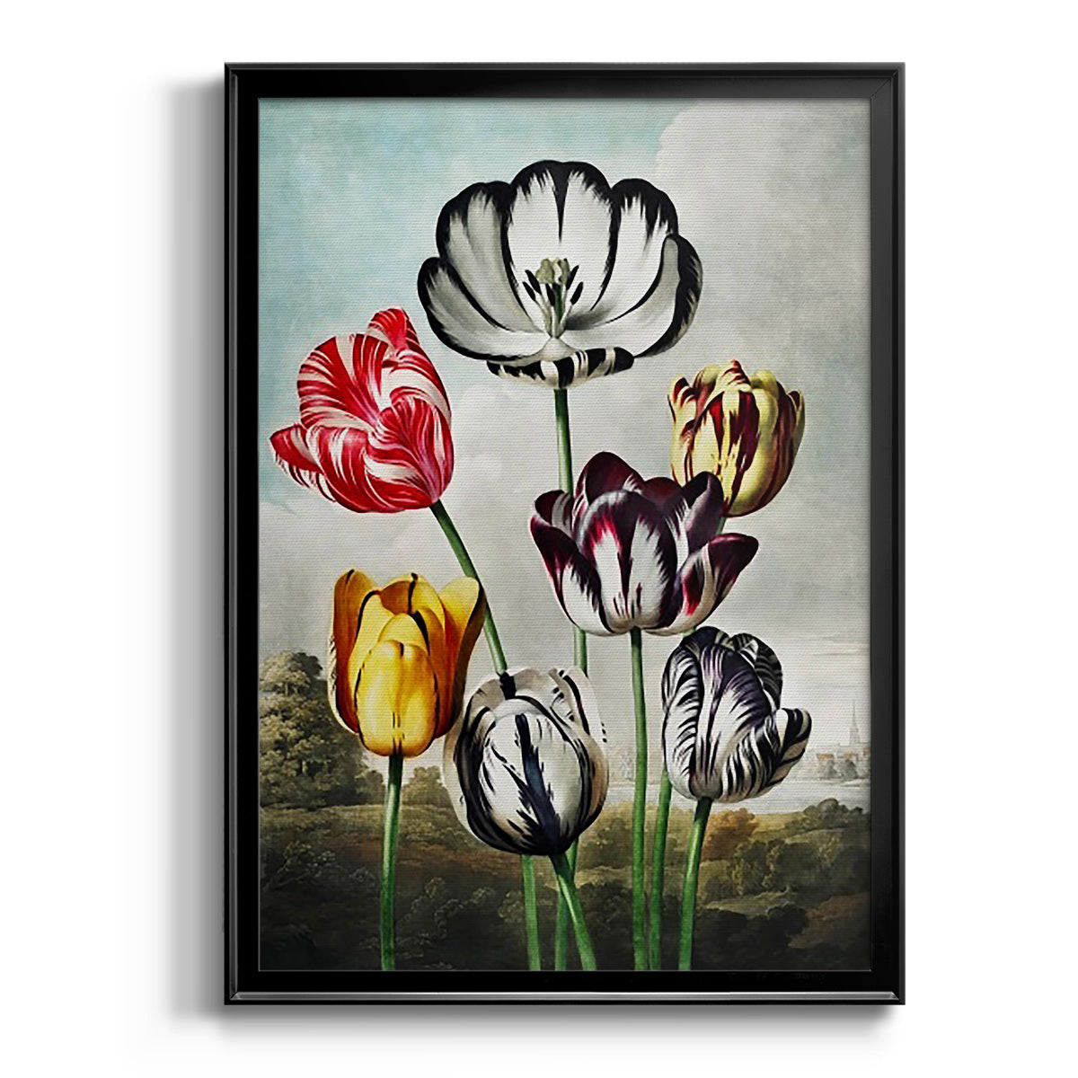 Temple of Flora VI - Modern Framed Canvas Print