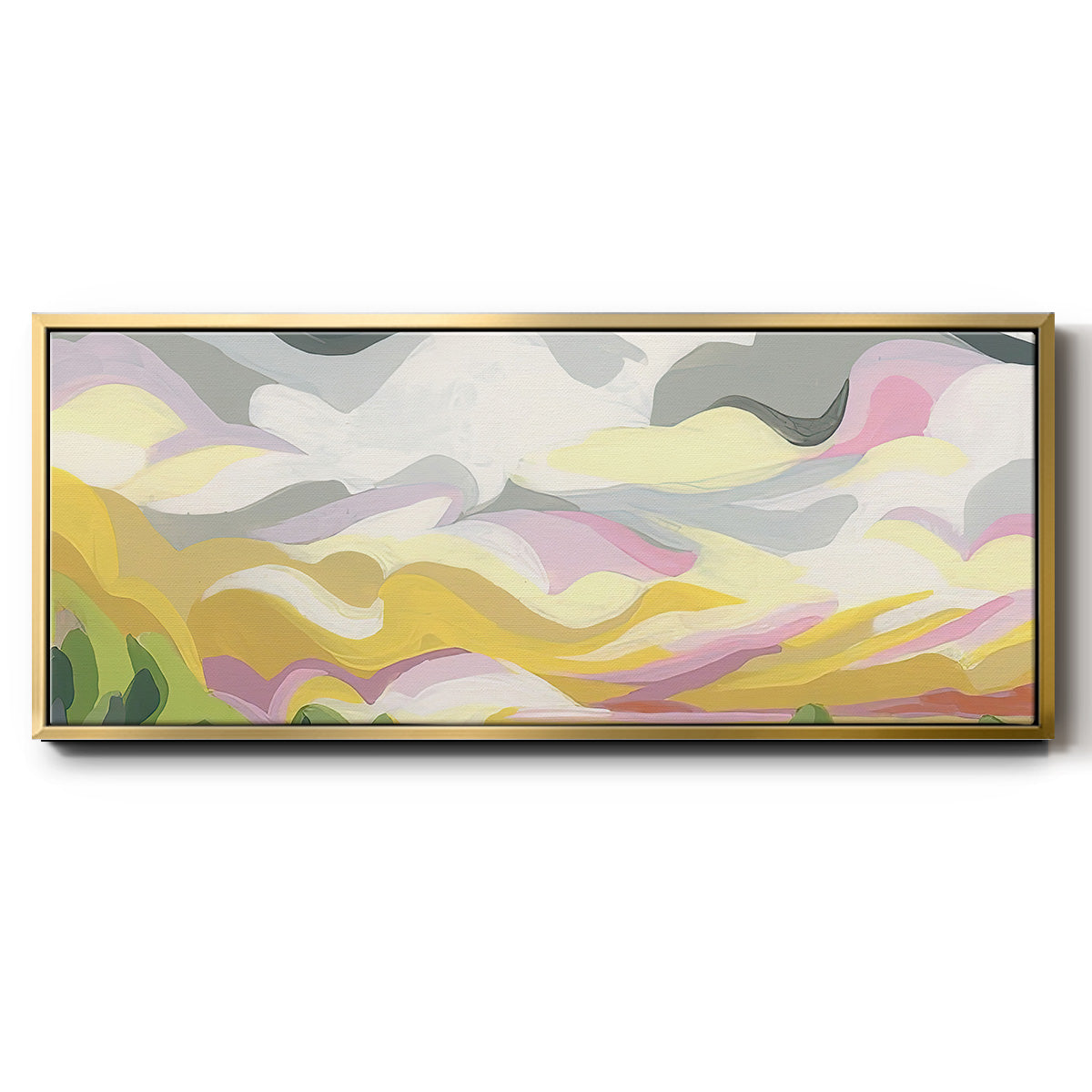 Valley Swirl I - Floater Framed Canvas Print