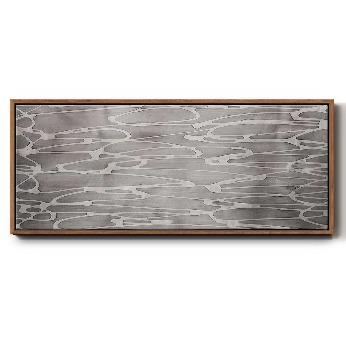 Slate Abstract - Floater Framed Canvas Print