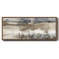BlueGrey Marsh I - Floater Framed Canvas Print