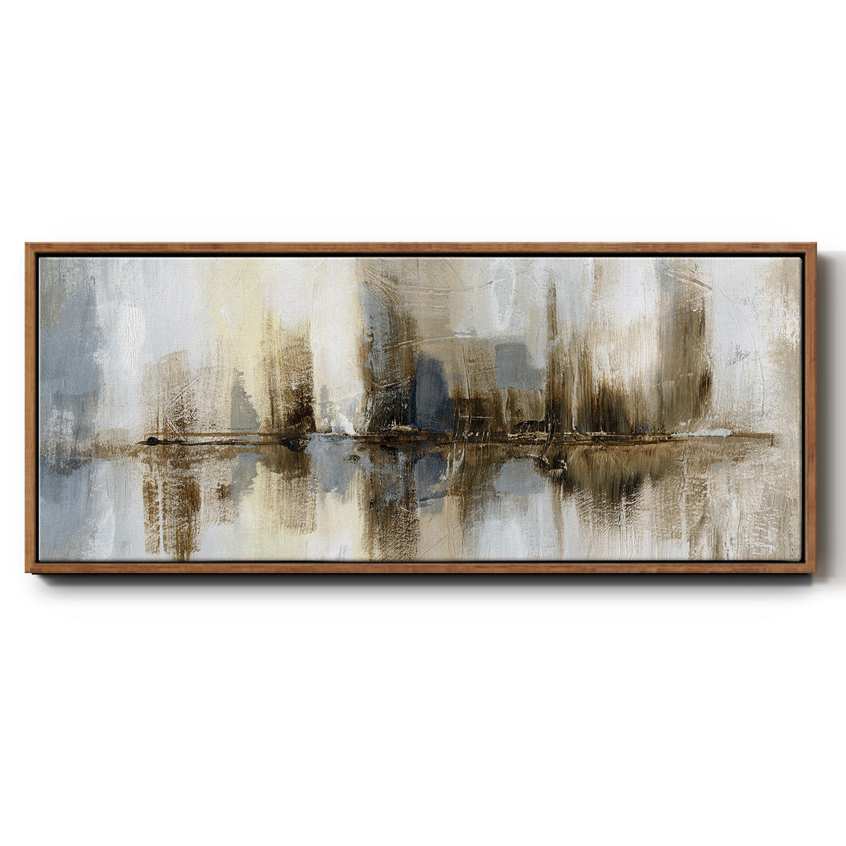 Harbor Lights - Floater Framed Canvas Print