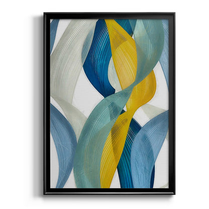 Horizontal Bands II - Modern Framed Canvas Print
