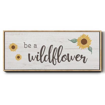 Be a Wildflower - Floater Framed Canvas Print