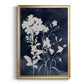Indigo Botanical II Revisited - Modern Framed Canvas Print