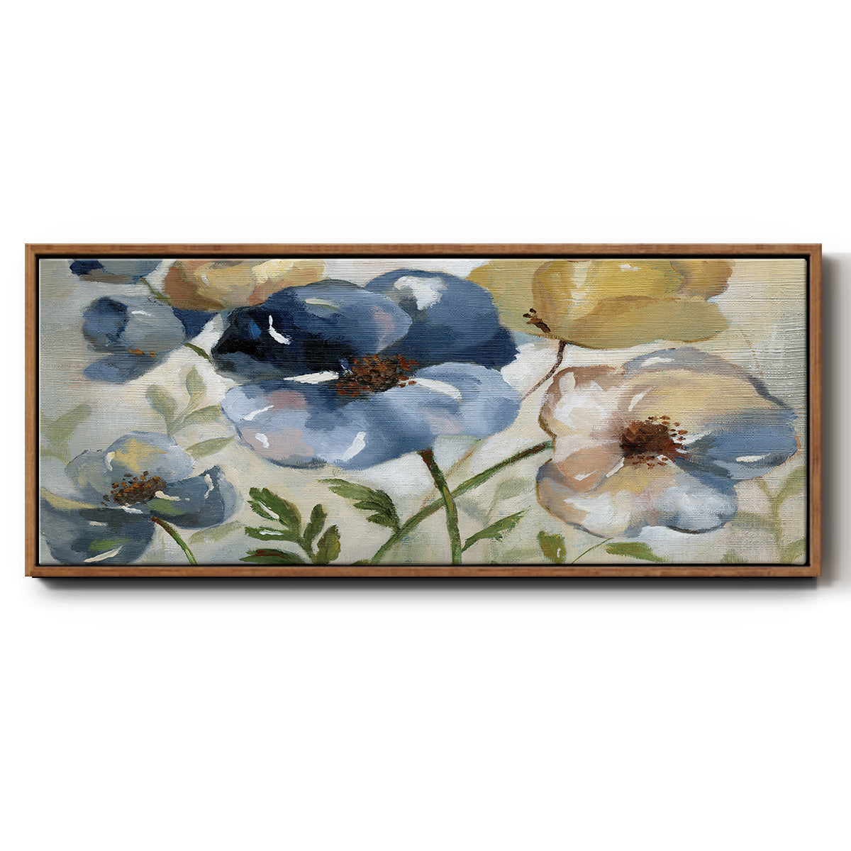 Winter Blooms - Floater Framed Canvas Print