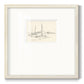 Coastal Contour Sketch I Premium Framed Print Double Matboard