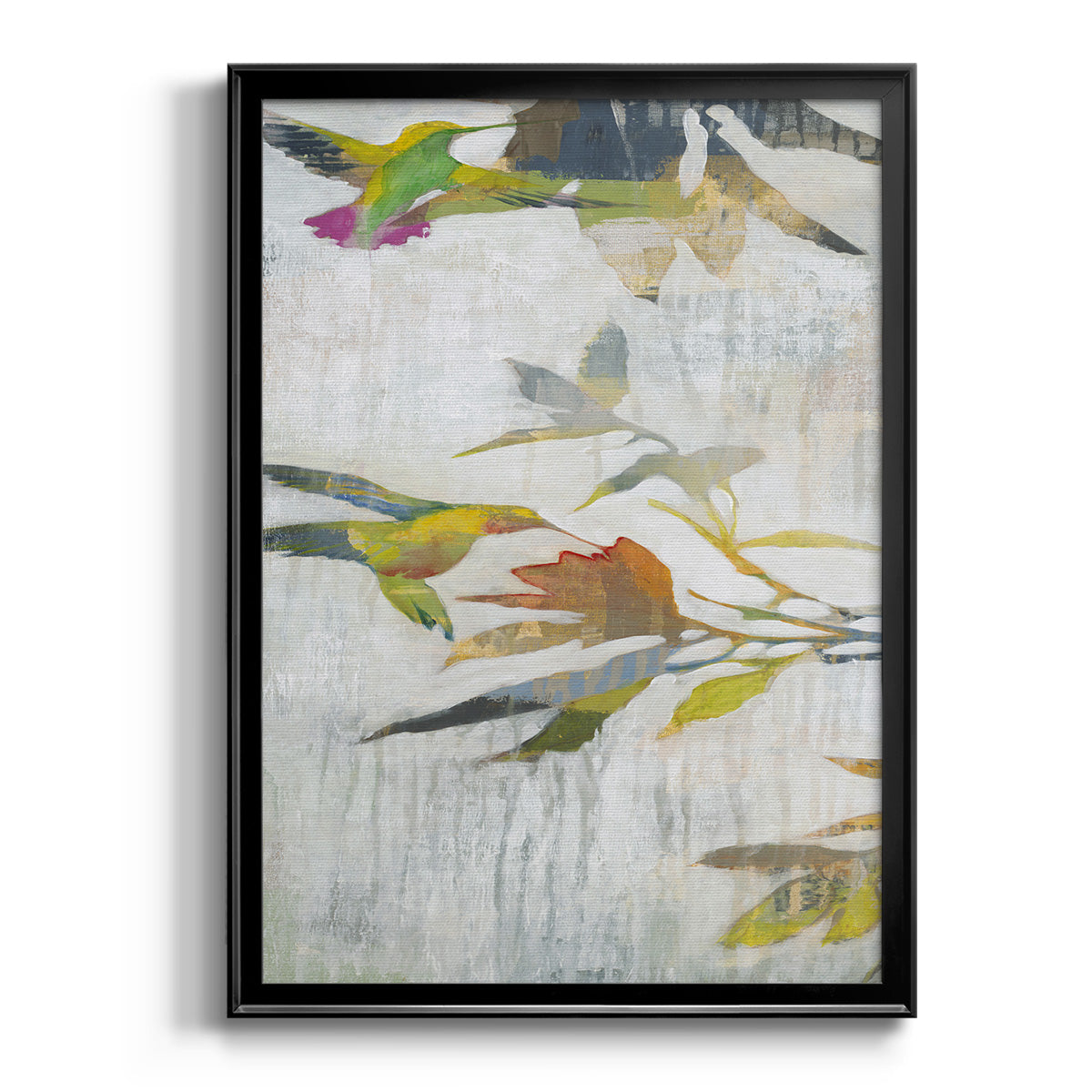 Garden Party V1 - Modern Framed Canvas Print