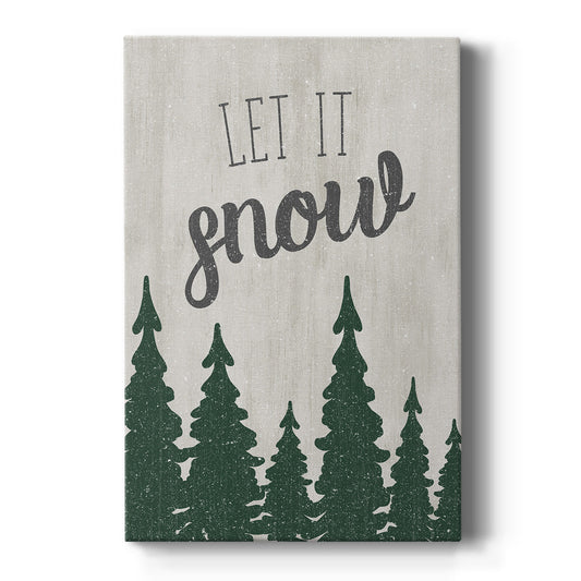 Let It Snow Forest - Canvas Art Print