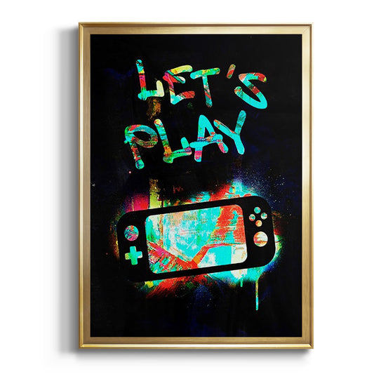 Gamer Tag III - Modern Framed Canvas Print