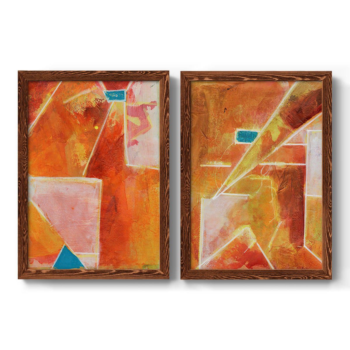 Primary Connection V - Premium Framed Canvas 2 Piece Set - Ready to Hang