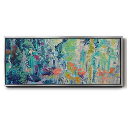 Downpour Butterflies - Floater Framed Canvas Print