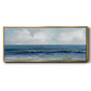 Cloudy Ocean Waves Horizon - Floater Framed Canvas Print