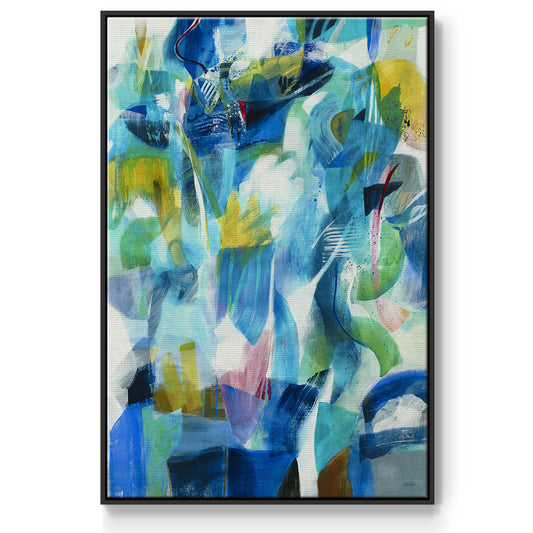 Green Passage - Floater Framed Canvas Print