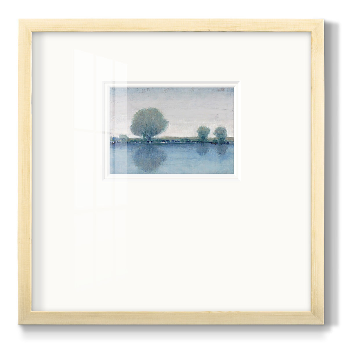 Afternoon Reflection I Premium Framed Print Double Matboard