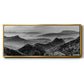 Mountains of the Great Wall - Floater Framed Canvas Print