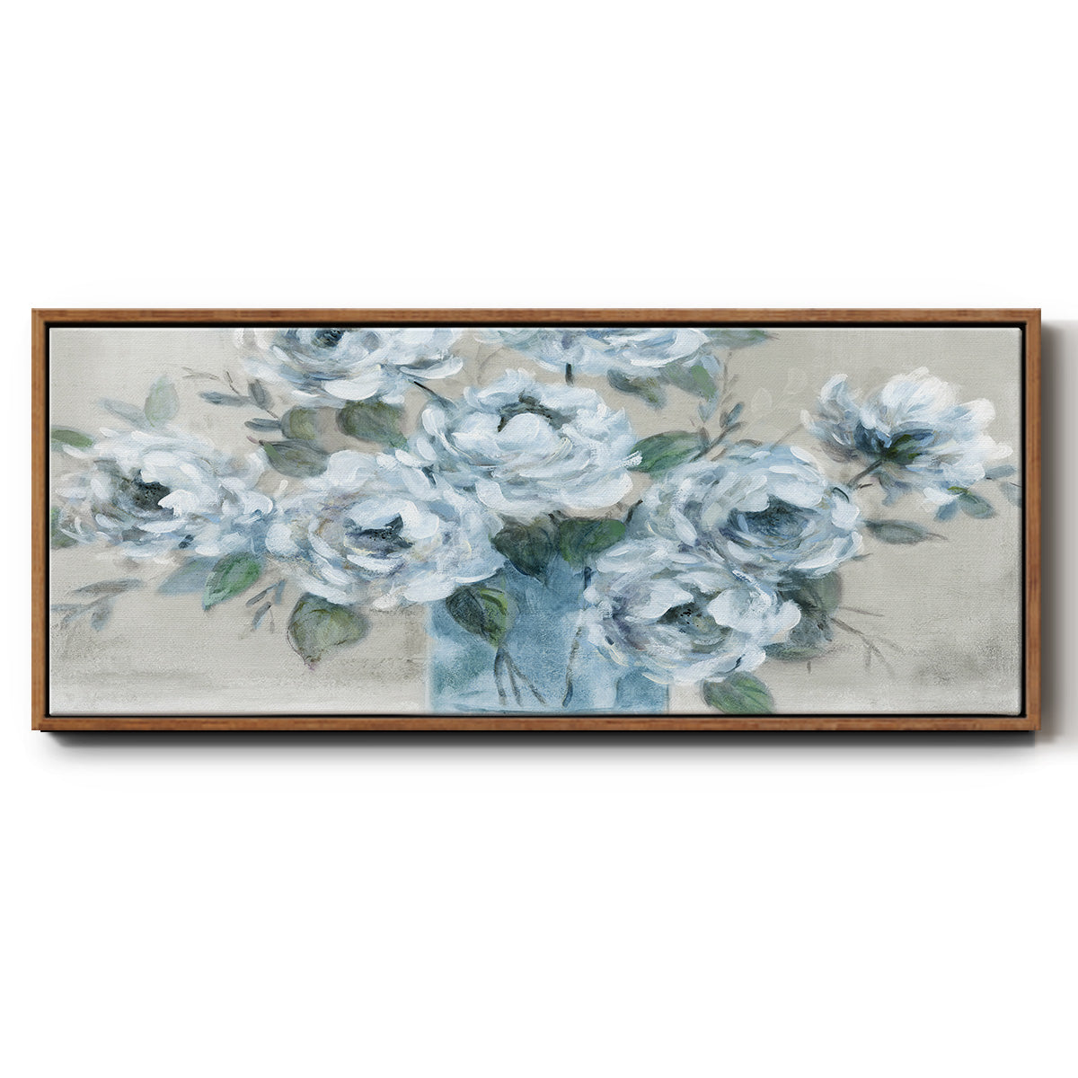 Tender Roses - Floater Framed Canvas Print
