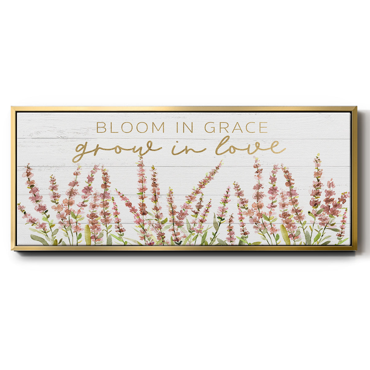 Grow in Love - Floater Framed Canvas Print