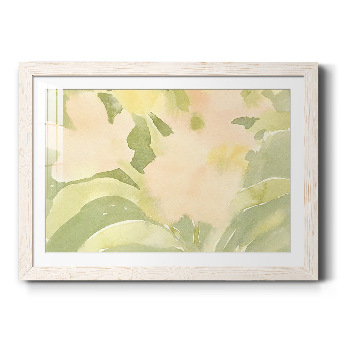Verdant Floral Abstract II - Barnwood Framed Art Print