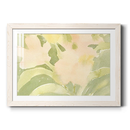 Verdant Floral Abstract II - Barnwood Framed Art Print