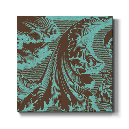 Azure Acanthus I-Premium Gallery Wrapped Canvas - Ready to Hang