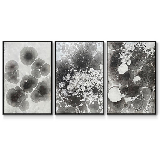 Marbling IV - Floater Framed Canvas Set