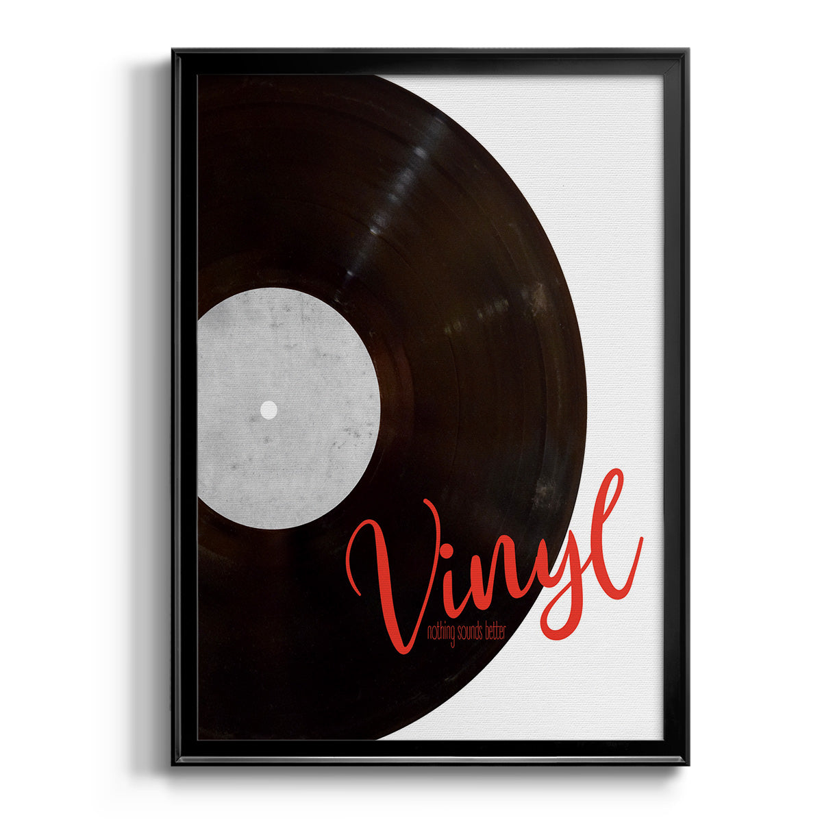Vinyl - Modern Framed Canvas Print