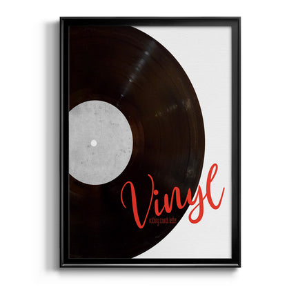 Vinyl - Modern Framed Canvas Print