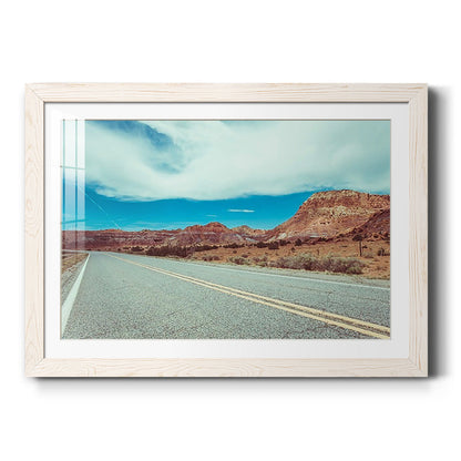 New Mexico Drive I - Barnwood Framed Art Print