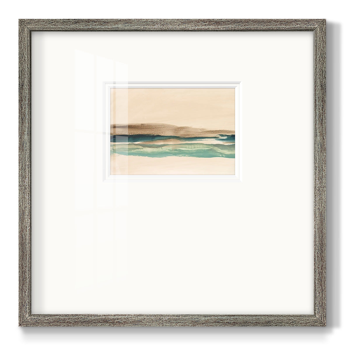 Layered Horizon I - Double Matboard Framed Print