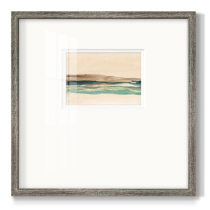 Layered Horizon I - Double Matboard Framed Print