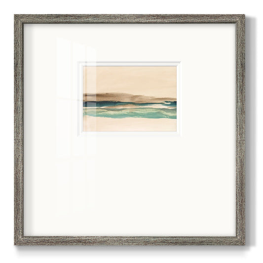 Layered Horizon I Premium Framed Print Double Matboard