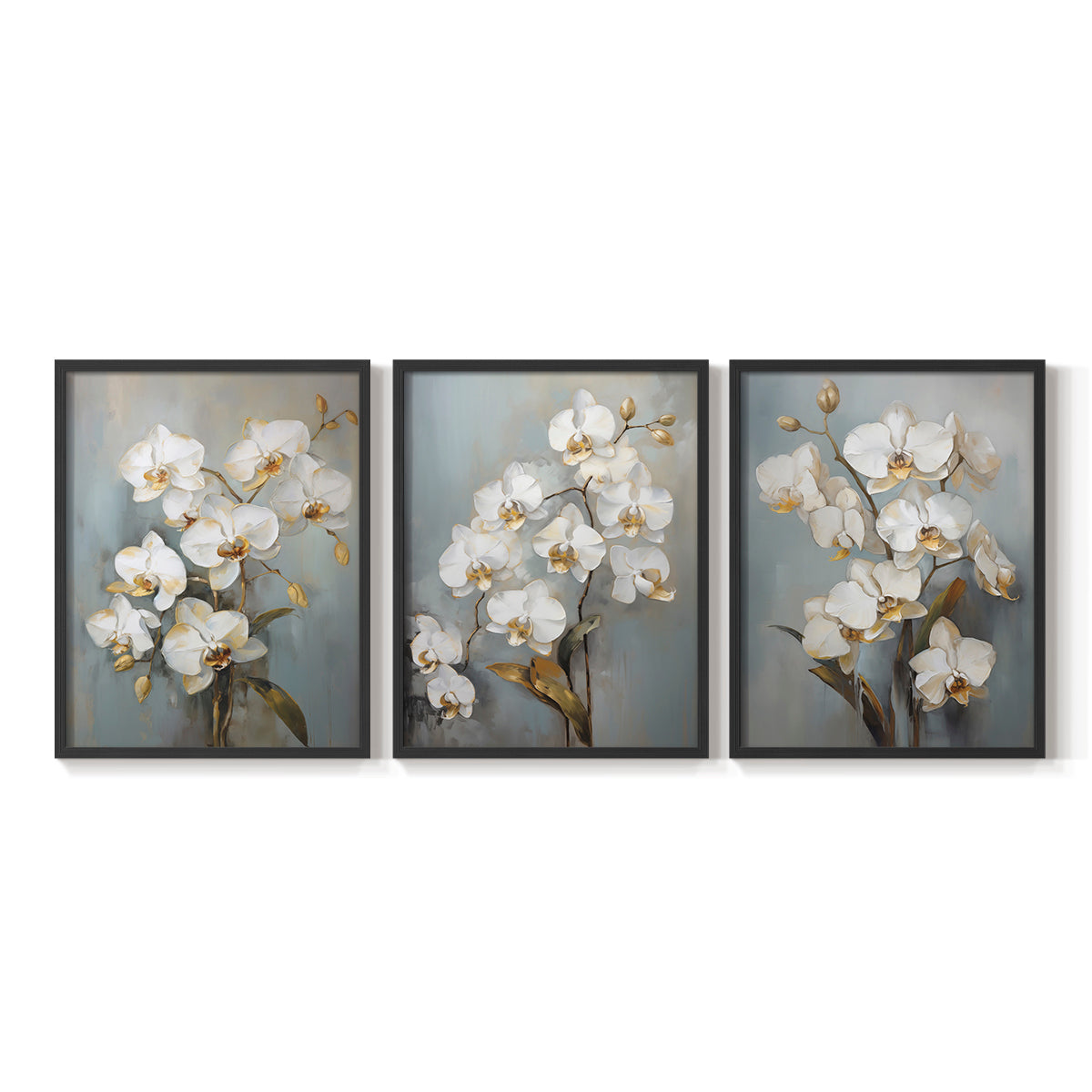 Floral Study Series LXV - Restickable Framed Art Set