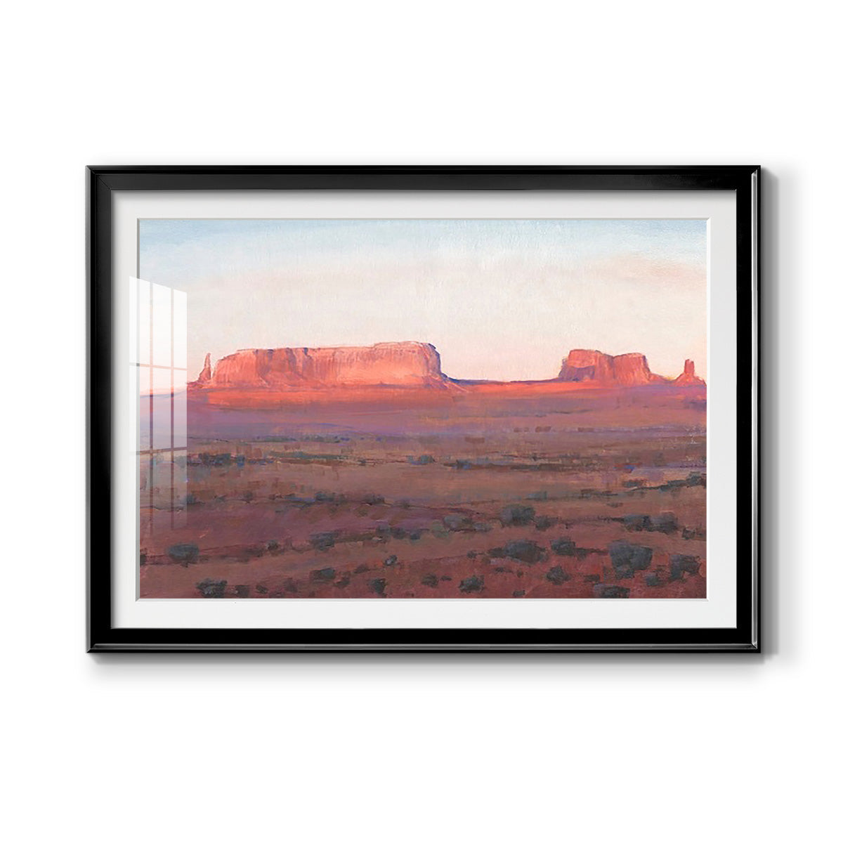 Red Rocks at Dusk I - Modern Framed Art Print