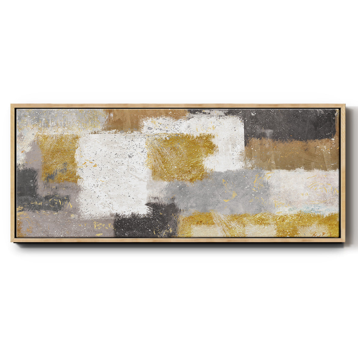 Neutrelle - Floater Framed Canvas Print