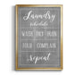 Laundry Schedule - Modern Framed Canvas Print